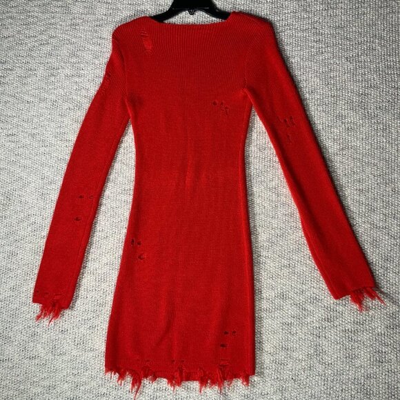 Lovers and Friends Knitted Flare Sleeve Sweater Dress Size S - Picture 3 of 5